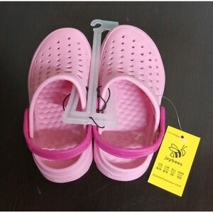 Joybees Soft Pink/Sporty Pink Clogs Girls Size 8/9 Brand New